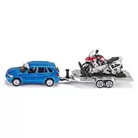 Kliknite za detalje - SIKU Autić BMW X5 sa prikolicom i motorom 2547