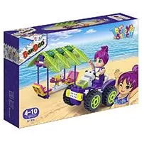 Kliknite za detalje - BANBAO Kocke Trendy Beach AUTO ZA PLAŽU - Quad Bike Patrol 6129