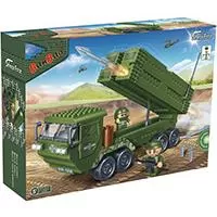 Kliknite za detalje - BANBAO Kocke Defence Force Vojni kamion sa raketama - Military truck with rockets 6205
