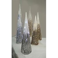 Svetleća LED Srebrna Kupa 60 cm Shiny Cone