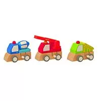 Kliknite za detalje - WOODY Autić na navijanje GRAÐEVINSKE MAŠINE - Clockwork Toys Construction Machines 90999
