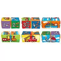 Kliknite za detalje - KSKIDS Kocke ŽIVOTINJE - Match and Sound Blocks - Vehicles - KA10756