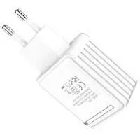 Kliknite za detalje - Zidni USB punjač Hoco C39A dual-port White