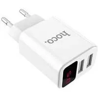 Kliknite za detalje - Zidni USB punjač Hoco C63A Victoria dual-port White