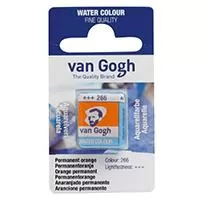 Kliknite za detalje - TALENS Van Gogh Water Colour Pan - Akvarel boja u panu PERMANENTNA NARANDŽASTA 2x13g 687266