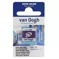 Kliknite za detalje - TALENS Van Gogh Water Colour Pan - Akvarel boja u panu PERMANENTNO PLAVO LJUBIČASTA 2x13g 687568