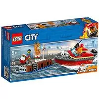Kliknite za detalje - LEGO® City Kocke - Vatrogasci - Požar na doku 60213