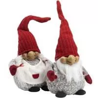 Kliknite za detalje - Novogodišnja dekoracija Figura Deda Mraza 43cm Assorted