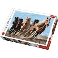 Kliknite za detalje - Trefl puzzle - Konji u galopu - 1000 delova