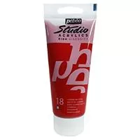 PEBEO Studio Acrylics High Viscosity - Akrilna boja - Naphtol Carmine 18 - 100ml 661018 - Studio akrilik visoke viskoznosti. 100ml. Boja: Naphtol Carmine 18.