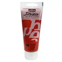 Kliknite za detalje - PEBEO Studio Acrylics High Viscosity - Akrilna boja - Red Ochre 34 - 100ml 661034
