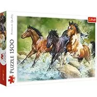 Kliknite za detalje - Trefl puzzle Divlji konji 1500 delova