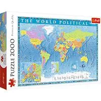 Kliknite za detalje - Trefl puzzle Politička mapa sveta 2000 delova