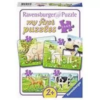 Kliknite za detalje - Ravensburger Moj prvi puzzle 4u1 - Domaće životinje 07077
