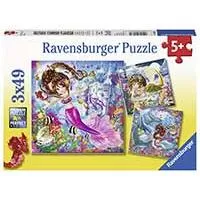 Kliknite za detalje - Ravensburger Puzle 3x49 delova - Sirene 08063