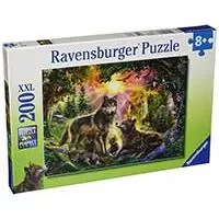 Kliknite za detalje - Ravensburger Puzle 200 delova - Porodica vukova 12686