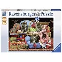 Kliknite za detalje - Ravensburger Puzzle 500 delova - Radost pletenja 14785