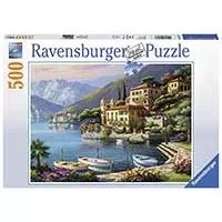 Kliknite za detalje - Ravensburger Puzzle 500 delova - Pogled na Vilu Bella Vista, Italija 14797