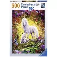 Kliknite za detalje - Ravensburger Puzzle 500 delova - Jednorog i ždrebe 14825
