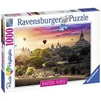 Kliknite za detalje - Ravensburger Slagalica 1000 delova - Lepi predeli - Baloni nad Mjanmarom 15153