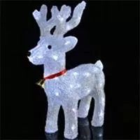 Kliknite za detalje - Novogodišnji ukras - Irvas sa LED lampicama 37 cm