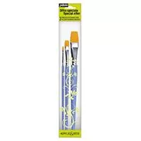 Kliknite za detalje - PEBEO Brushes - Set četkica flah - polyamid 3kom. 670204