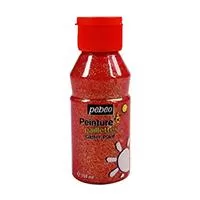 Kliknite za detalje - PEBEO Glitter Paint - Svetlucavi gel za decu Crvena 150ml 668180