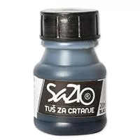 Kliknite za detalje - SAZIO Tuš za crtanje - crni 400gr 400100