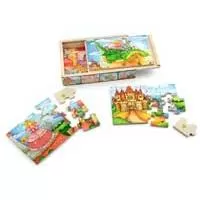 Kliknite za detalje - Pino Toys Puzzle 4 slike od po 12 delova Bajka