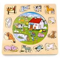 Kliknite za detalje - Pino Toys Drvena slagalica Farma 4050 - 1