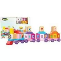 Kliknite za detalje - Dečiji ABC vozić od kockica Luna Toys 620714