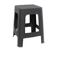 Ratan tabure 36cm crni