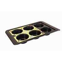 Modla za mafine i projice 6 rupa Texell DOTS TPD-M272