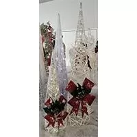 Kliknite za detalje - Dve svetleće ukrasne kupe Shiny Cone 80 i 45cm