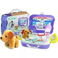 Kliknite za detalje - Pet Bath No.3109A - Kofer-ranac NEGA LJUBIMACA za decu - 20 delova 59124