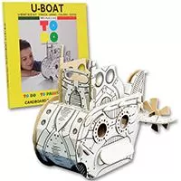 Kliknite za detalje - TO DO Cardboard Toy Eco Kit U-Boat - 3D Puzzle Maketa PODMORNICA 52 dela