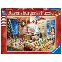 Kliknite za detalje - Puzzle 1000 delova Vragolije u božićnoj kuhinji Ravensburger 17563
