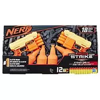 Kliknite za detalje - NERF Oružje sa municijom Pištolj Alpha Strike FANG QS 4 DUEL TGT Blaster Set 18 delova E7563