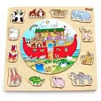 Kliknite za detalje - Pino Toys Drvena slagalica Nojeva barka