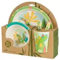 Kliknite za detalje - BigBamBoo Dečiji set za jelo Dino