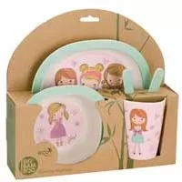 Kliknite za detalje - BigBamBoo Dečiji set za jelo Fashion Girl