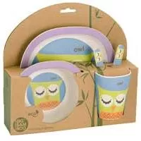 Kliknite za detalje - BigBamBoo Dečiji set za jelo Sova