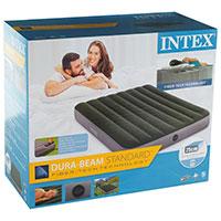 Intex Full 64762 Dura-Beam Standard Downy Krevet Na Naduvavanje 137x191x25 cm Sa Nožnom Pumpom