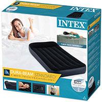 Intex 64146 Dura-Beam Standard Classic Krevet Na Naduvavanje 99x191x25 cm Sa Električnom Pumpom i Uzglavljem