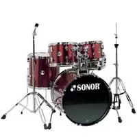 Kliknite za detalje - Sonor Force507 Studio Wine Red 20in - Set Bubnjeva