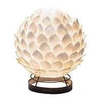 Kliknite za detalje - Stona lampa od školjki, u obliku cveta lokvanja Bali I 25854T