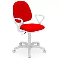 Kliknite za detalje - Kancelarijska radna stolica crvena Regal White GTP M-04