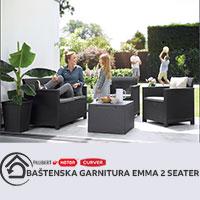 Kliknite za detalje - Baštenska garnitura Elodie 2 seater Graphite