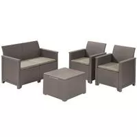 Kliknite za detalje - Baštenska garnitura Elodie 2 seater Cappuccino