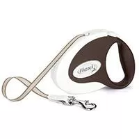 Kliknite za detalje - Flexi Povodac za pse Collection S Tape 3m White-Brown